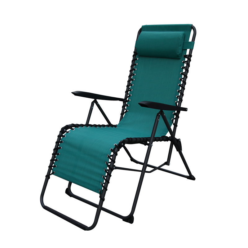 特斯林织物钢折叠休闲扶手椅
