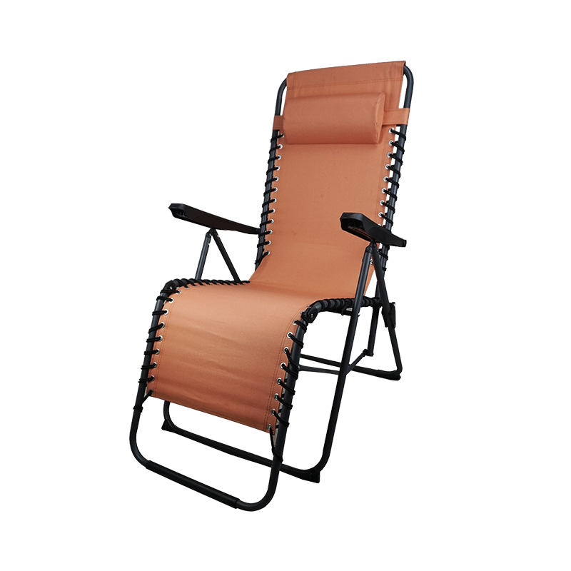 牛津布钢制可折叠休闲扶手椅